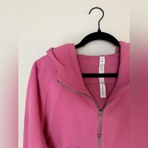Lululemon scuba oversized full zip in color pink blossom